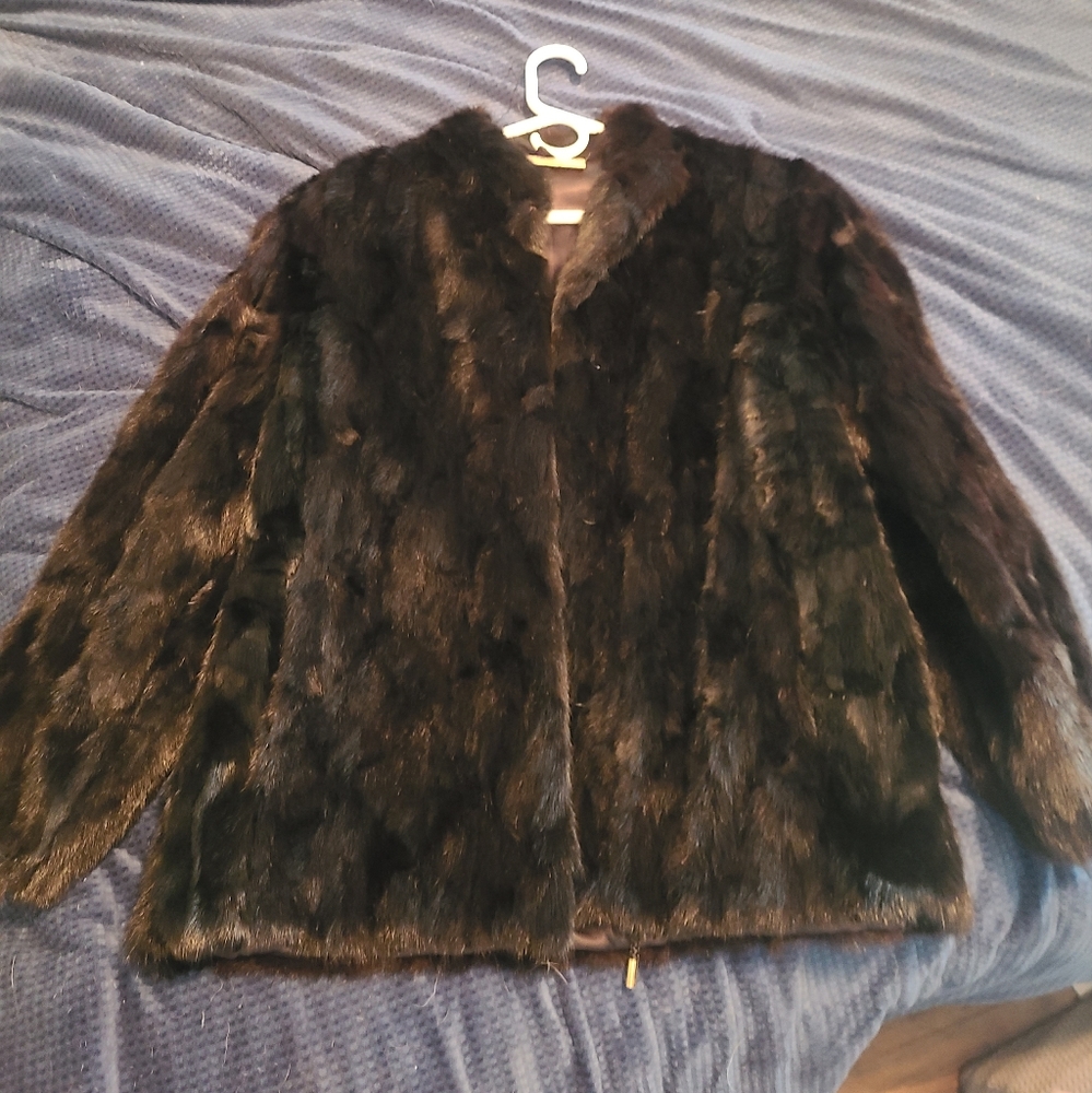 Mink fur coat
